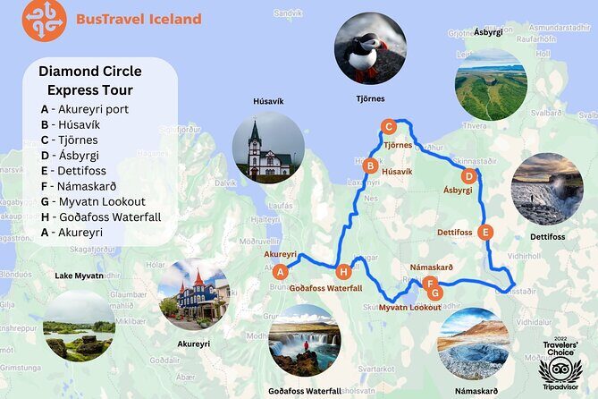 Diamond Circle Myvatn Waterfalls, and Husavik from Akureyri Tour - A full coach day from Akureyri: timing, Wi‑Fi, and staying sane
