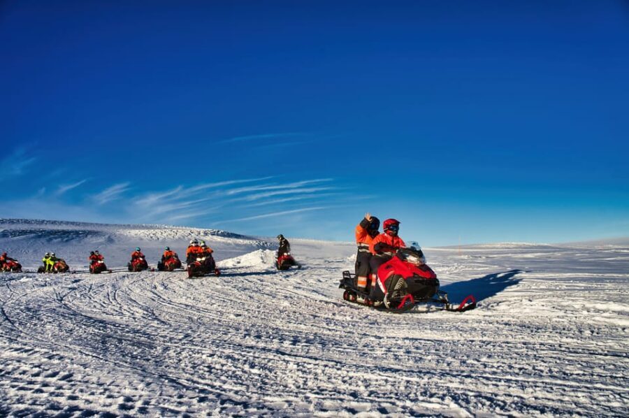 From Geysir: Snowmobile Adventure on Langjökull Glacier - Riding Langjökull: two glacier runs and a photo stop built in