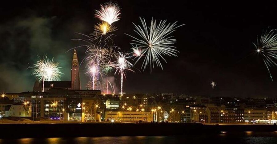 From Reykjavik: New Years Fireworks by Boat