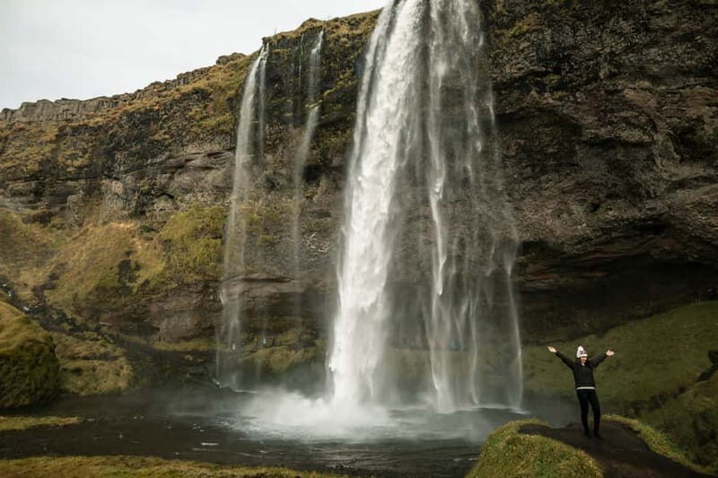 From Reykjavik: South Coast & Sky Lagoon Small-Group Tour - Seljalandsfoss: the behind-the-falls walk that makes the South Coast feel real