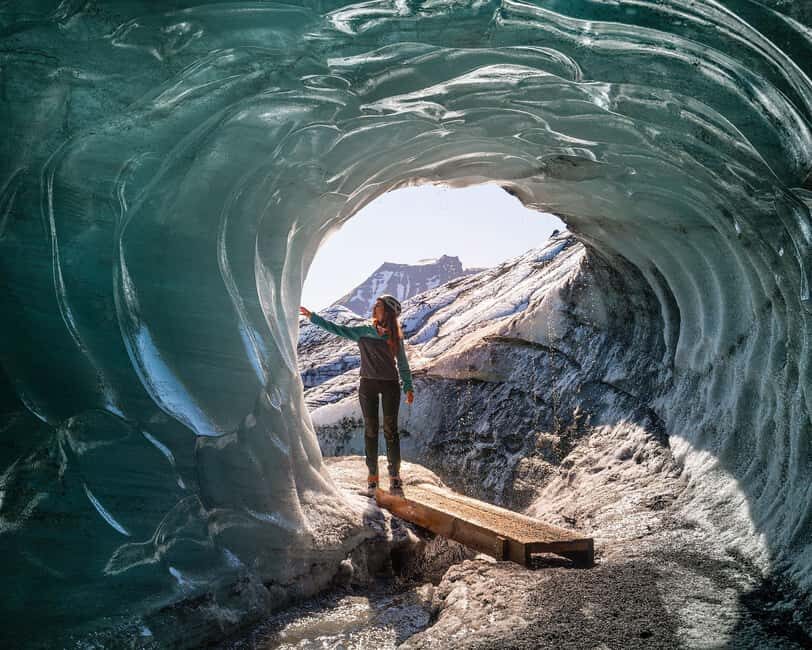 From Vik: Katla Ice Cave and Super Jeep Tour - Mýrdalsjökull, plus the waterfall timing if you start from Reykjavík