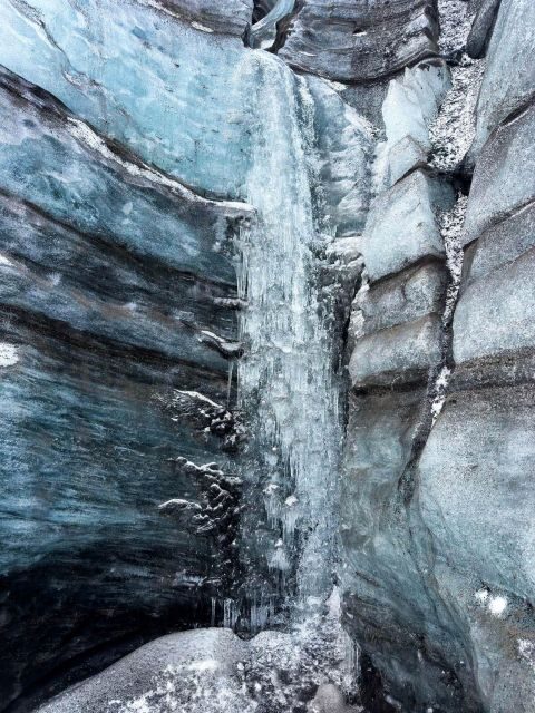 From Vik: Katla Ice Cave Small-Group Tour - Inside the Katla Ice Cave: blues, blacks, and the cave-not-a-cave reality