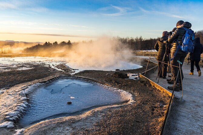 Golden Circle, Kerid and Sky Lagoon Small Group Day Tour - Hveragerði: geothermal town vibes without the full detour