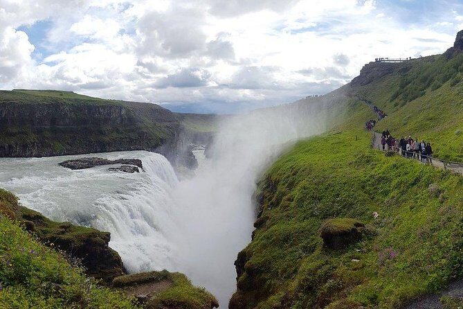 Golden Circle. Private Day Tour from Reykjavik - Gullfoss: the two-step fall and the ice-age canyon story