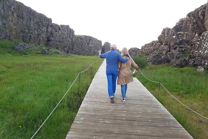 Golden Circle Private Day Tour - up to 9 passengers - Optional Kerið Crater: a red cinder cone break with a small entry fee
