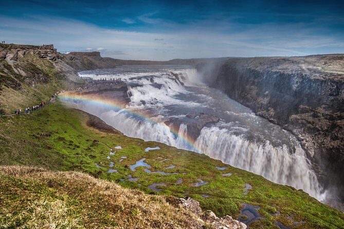 Golden Circle & Silfra Snorkeling Small-Group Supersaver Combo - Gullfoss Falls: the misty payoff stop