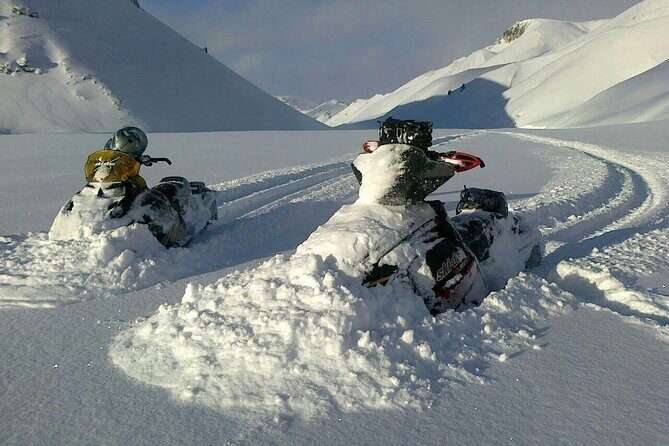 Golden Circle Super Jeep Adventure with Snowmobiling on Glacier - Langjökull glacier arrival: the off-road approach is part of the story