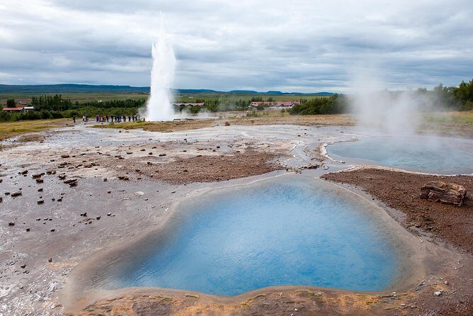 Golden Circle Tour Including Blue Lagoon Admission from Reykjavik - Blue Lagoon admission: milky-blue water, a silica mask, and a drink
