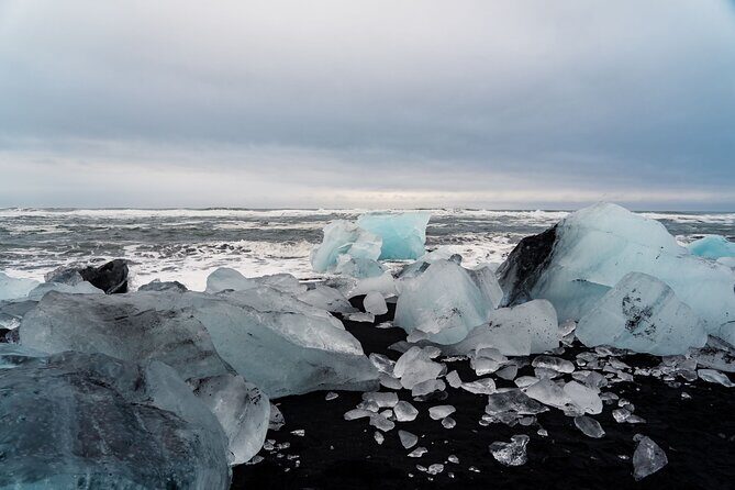 Guided Glacier Lagoon and Diamond Beach Day Trip from Reykjavik - Diamond Beach on Black Sand: Short Stop, Big Photo Density