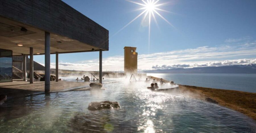 Husavik: GeoSea Geothermal Baths Entrance Ticket - How the Pools Feel: Mineral Seawater at 38–39°C