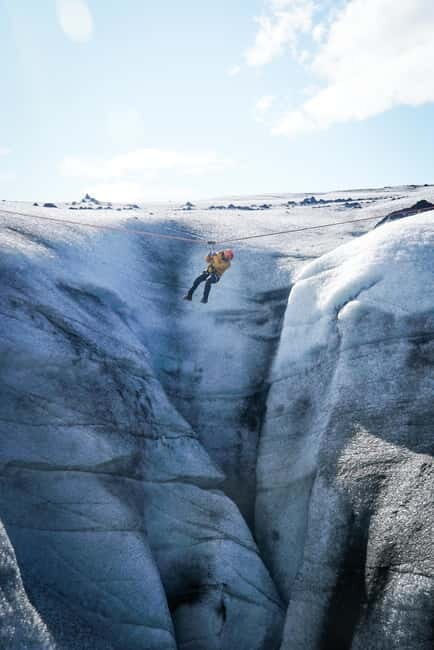 Iceland: Glacier Zip Line Tour with Hike or Ice Cave Visit