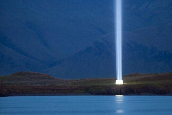 Imagine Peace Tower Tour on Viðey island | John Lennon tribute - The Imagine Peace Tower moment: light, narration, and the Yoko Ono connection