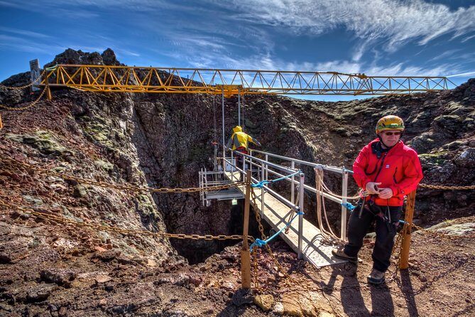 Inside the Volcano: Small-Group Tour and Lava Field Hike - Gear check and the open cable elevator descent