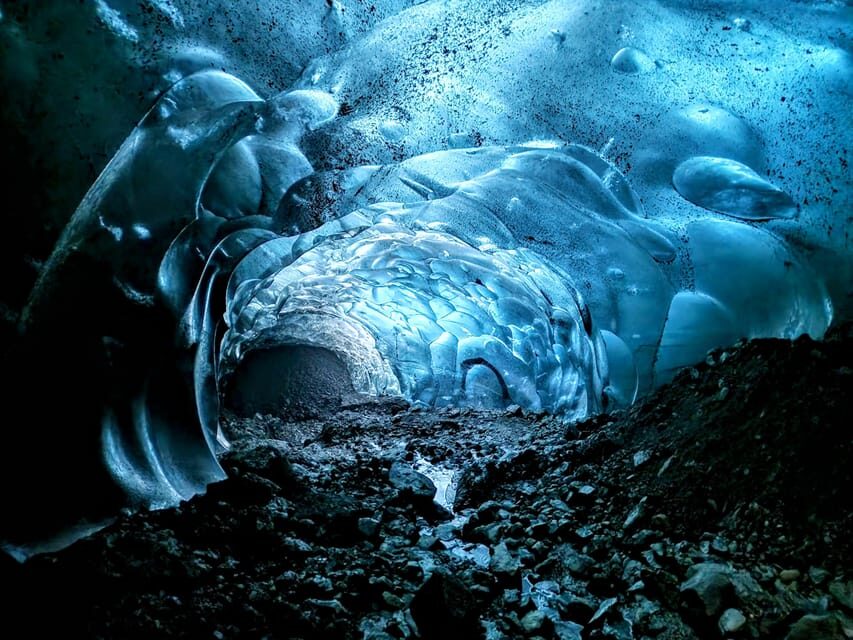 Jökulsárlón: Blue Ice Cave Tour and Glacier Walk - Gear check on the ice: crampons, helmet, harness, and ice pick