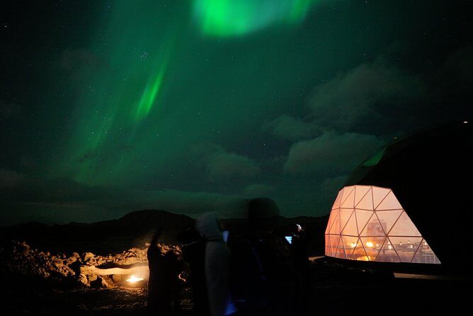 Northern Lights: Aurora Basecamp Observatory Guided Experience - Night viewing setup with fire pits: staying warm in low-lit conditions