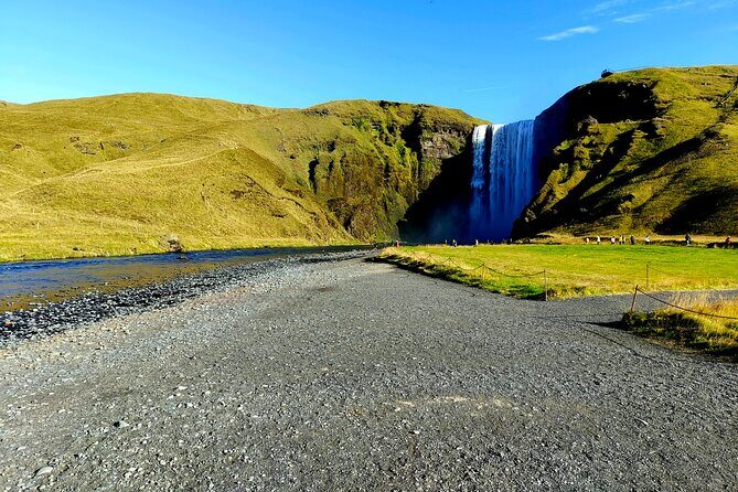 One-Day Tour: Private South Coast with Diamond Beach Adventure - Skógafoss: 60 meters of pure gravity