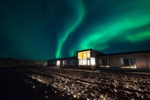 Private 2-Day Glacier Lagoon, Ice Cave and Northern Lights - Skógafoss: Big drop, easy photo choices