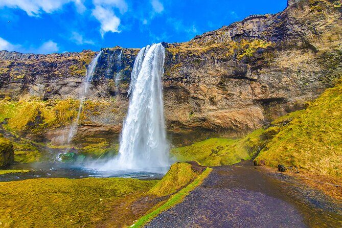 Private South Coast Tour with Katla Ice Cave - Stop 1: Seljalandsfoss and the misty walk behind the falls