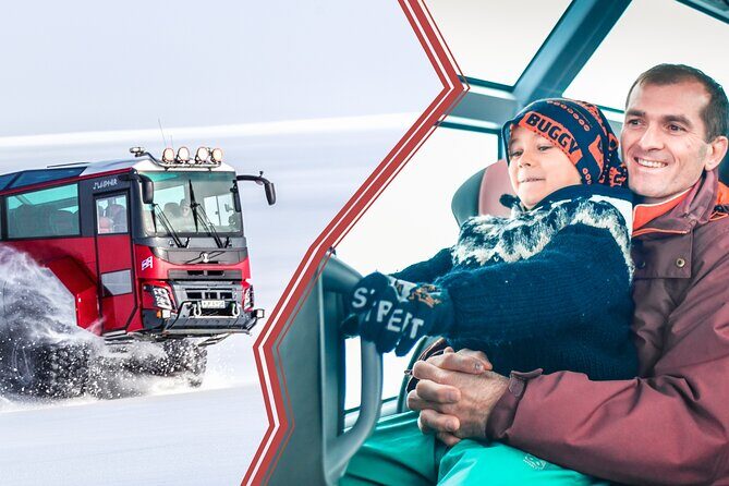 Red Glacier Monster Truck on Langjokull Glacier from Gulfoss - Langjökull Time: Walking, Glacier Golf, and Optional Sledding