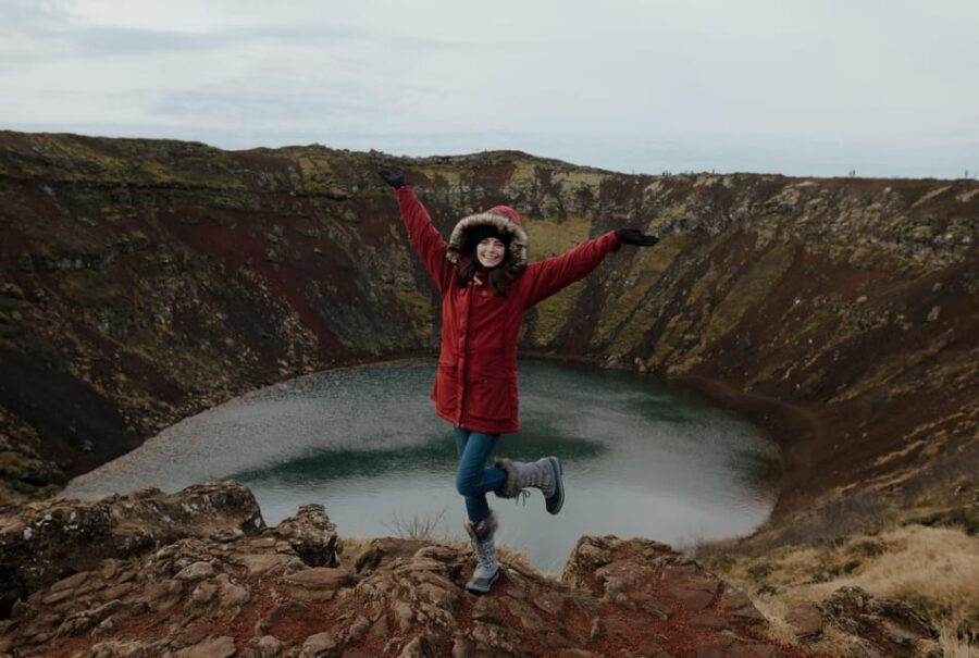 Reykjavík: Golden Circle, Bruarfoss, and Kerid Crater Tour - Kerið Crater: volcanic color contrast beyond the usual route