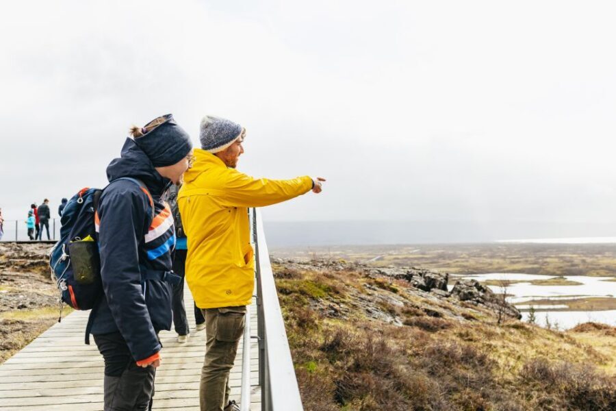 Reykjavik: Golden Circle, Crater & Blue Lagoon Minibus Tour - Kerið crater: a short stop with real color