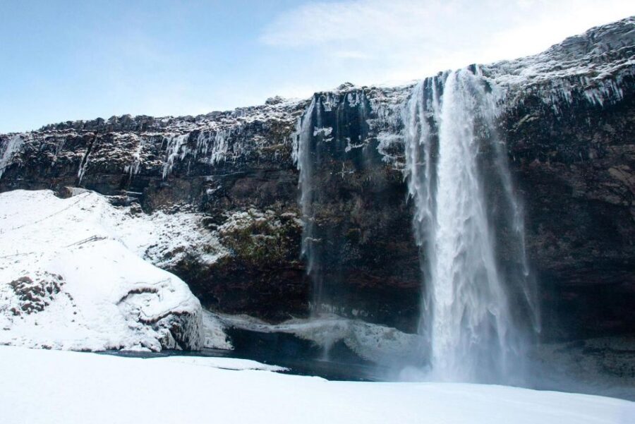 Reykjavik: Iceland South Coast & Glacier Snowmobile Tour - Seljalandsfoss: walk behind the fall when the weather allows