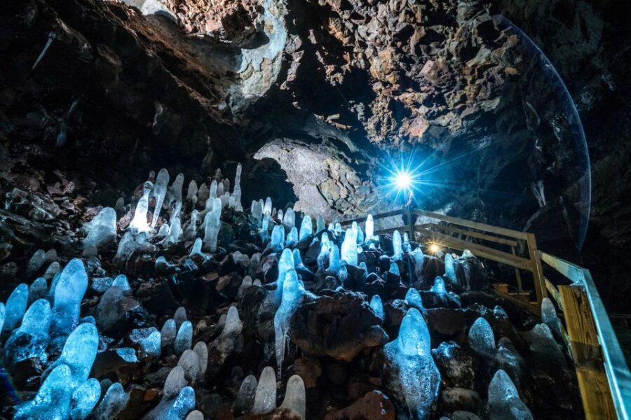 Reykjavik: Lava Cave, Hot Springs, and Waterfalls Tour - Glanni Waterfall: a quick start with easy payoff