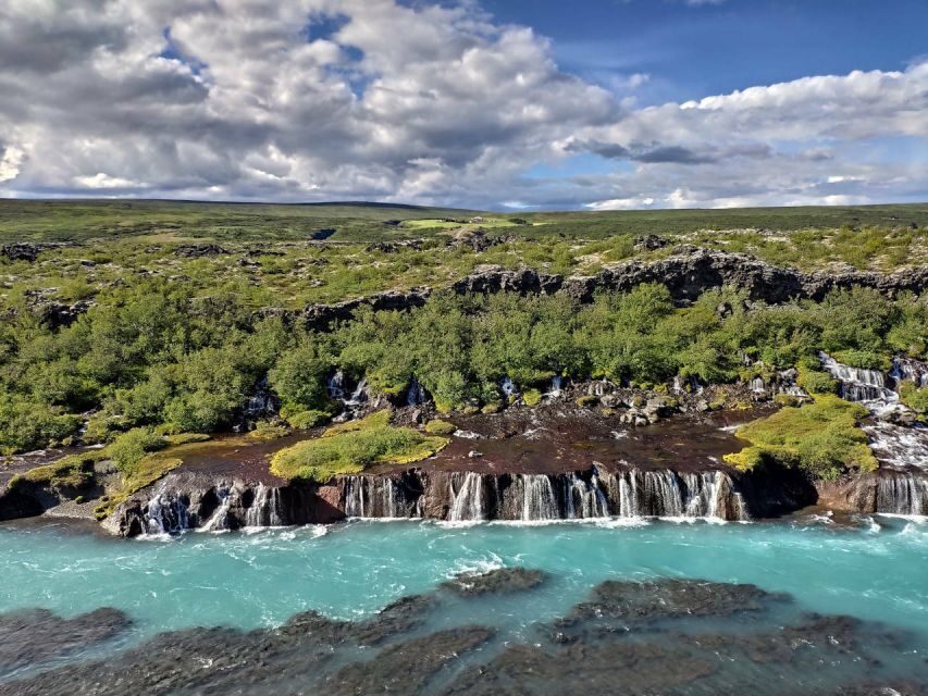 Reykjavik: Lava Cave, Hot Springs, and Waterfalls Tour - Húsafell break and the last retail stop before heading back