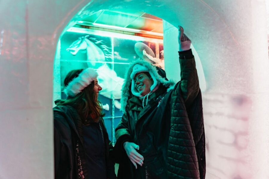 Reykjavik: Magic Ice Bar Entrance and Welcome Drink - Your Ice Gallery Walk: Viking Stories Carved in Glassy White