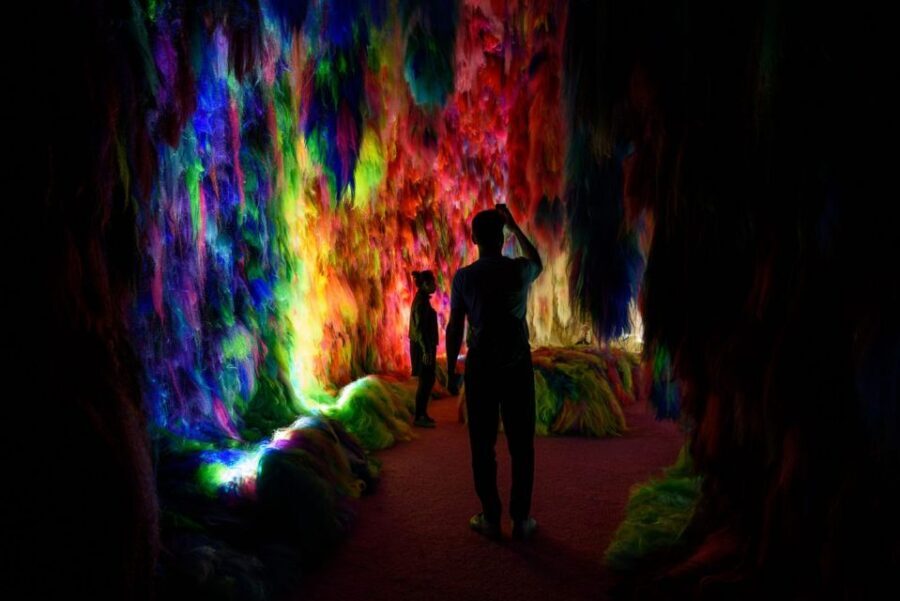 Reykjavík: Multi-Sensory Art Installation Chromo Sapiens - Cave Two: touchable texture and color working together