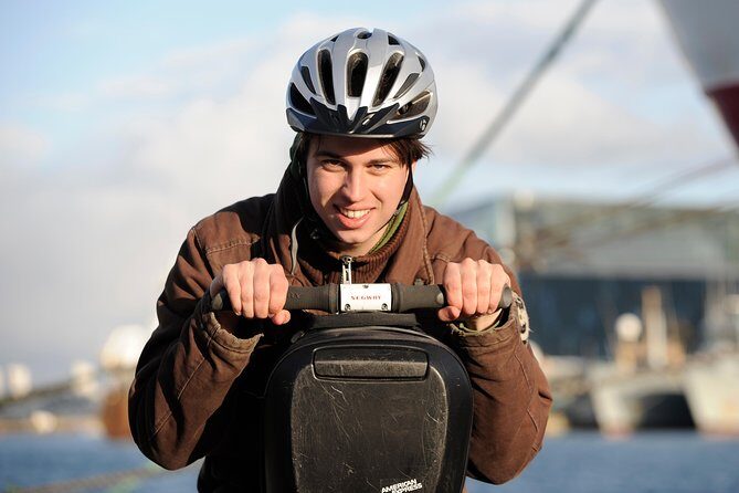 Reykjavik Segway Tour - Waterfront views: Lake Tjörnin and the Sun Voyager finish strong