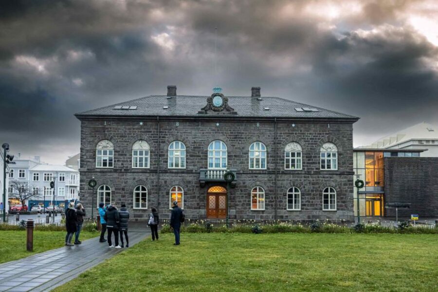 Reykjavik: Sightseeing Walking Tour with a Viking - Harpa Concert Hall: the standout stop that earns a pause