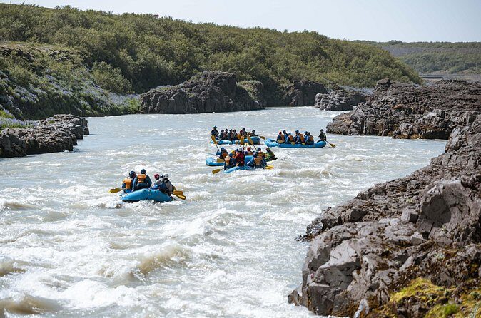 River Rafting on the Golden Circle - On the water: what the rafting part feels like