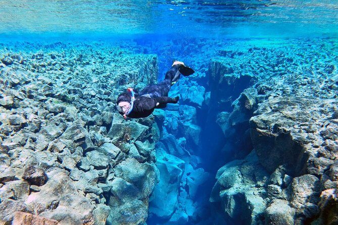 Silfra Wetsuit Snorkeling Tour with Underwater Photos - From Reykjavik - Hot chocolate reset and the walk back out
