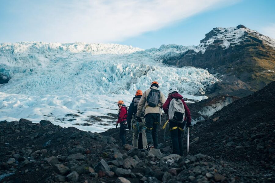 Skaftafell: Blue Ice Glacier Hike on Vatnajökull - Crampons On: The 30-Minute Walk-Before-You-Walk Portion