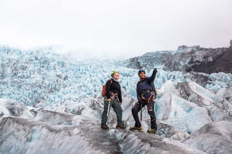 Skaftafell National Park: Falljokull Glacier Advanced Hike - Skaftafell views from high ice: why the effort feels worth it