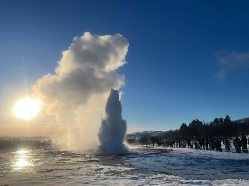 Small Group: Golden Circle & Friðheimar Visit From Reykjavik - Geysir Geothermal Area: get ready for Strokkur’s frequent eruptions