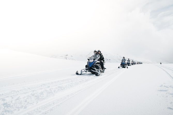 Snowmobiling Adventure on Langjokull Glacier from Gullfoss - From Gullfoss upper parking lot to the ice: the 4x4 transfer dayplan