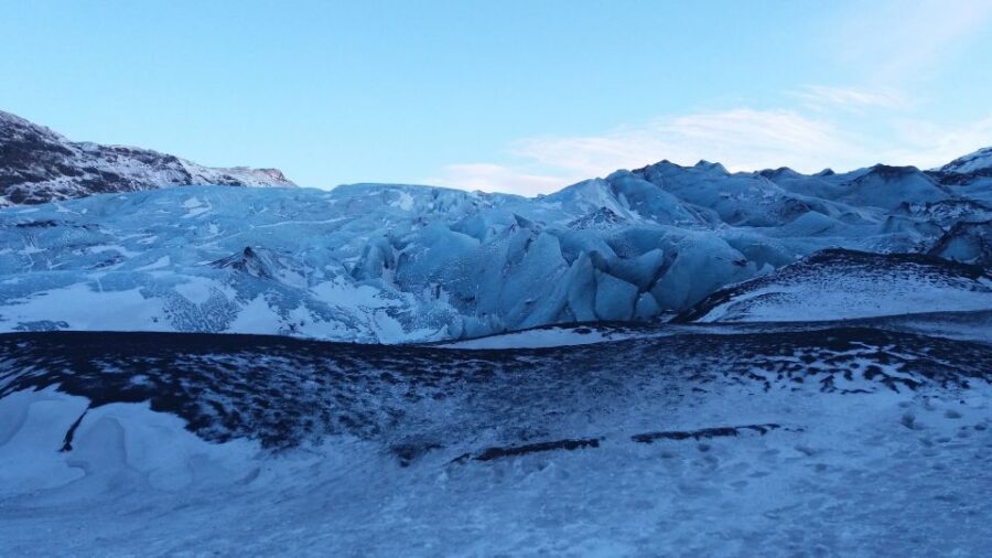 Sólheimajökull Ice Climbing Tour - From parking lot to the glacier: gear up after a short hike