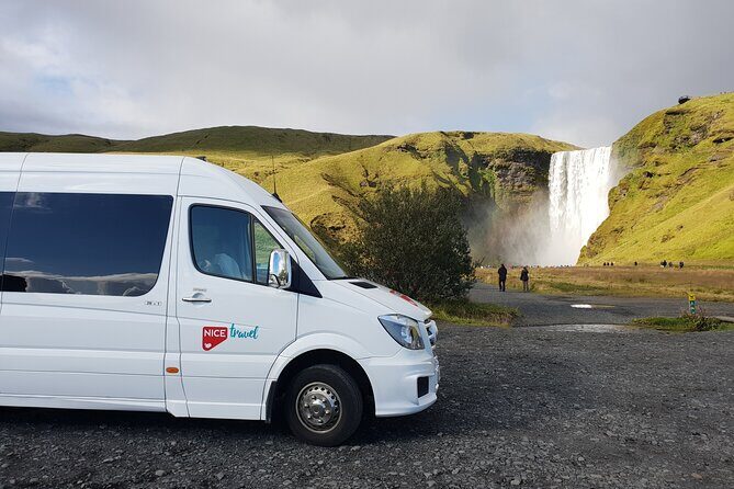 South Coast Waterfall, Black Beach, Glacier Adventure Small Group - Guides on the road: what the best ones do in a small van