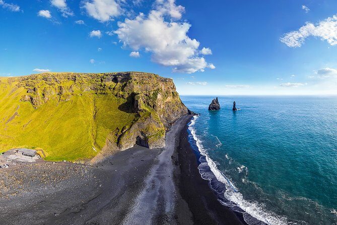 South Coast, Waterfalls and Black Beach Tour from Reykjavik - Solheimajökull Glacier Stop: Ice Views With Wind as the Boss