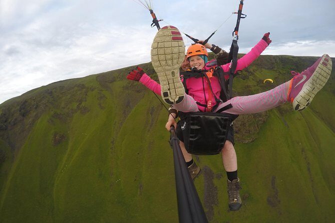 Tandem Paragliding Flights from Vik - Where you meet, how you get to the launch, and what to wear