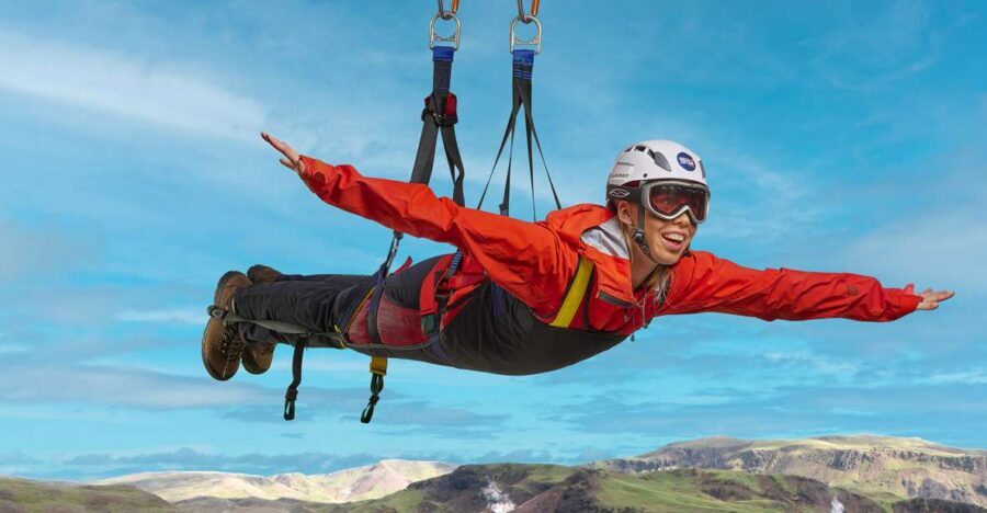 The Falcon : Superman ride with Mega Zipline Iceland - Small-group timing and the instructor vibe (including Victoria)