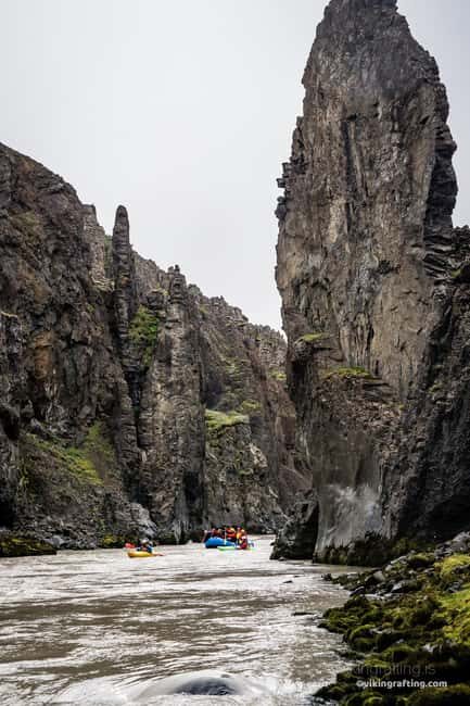 Varmahlíð: East Glacial River Whitewater Rafting - A Second Safety Briefing at the Remote Access Point