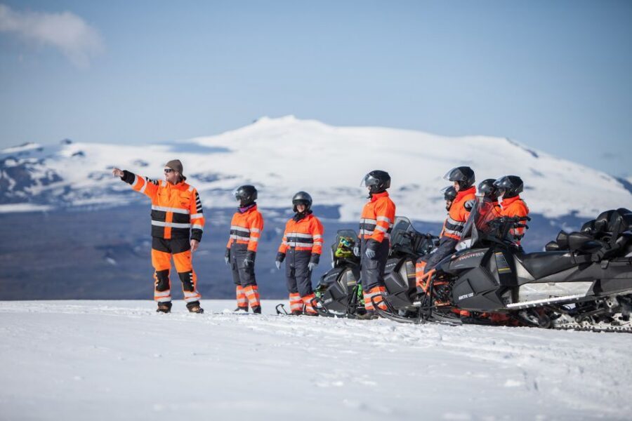 Vik: Mýrdalsjökull Snowmobile Adventure - Riding across the crevassed ice field for a full hour