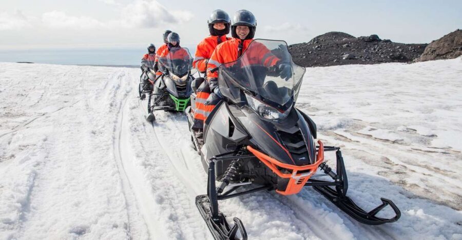 Vik: Mýrdalsjökull Snowmobile Adventure - Meeting at the base camp and getting glacier-ready
