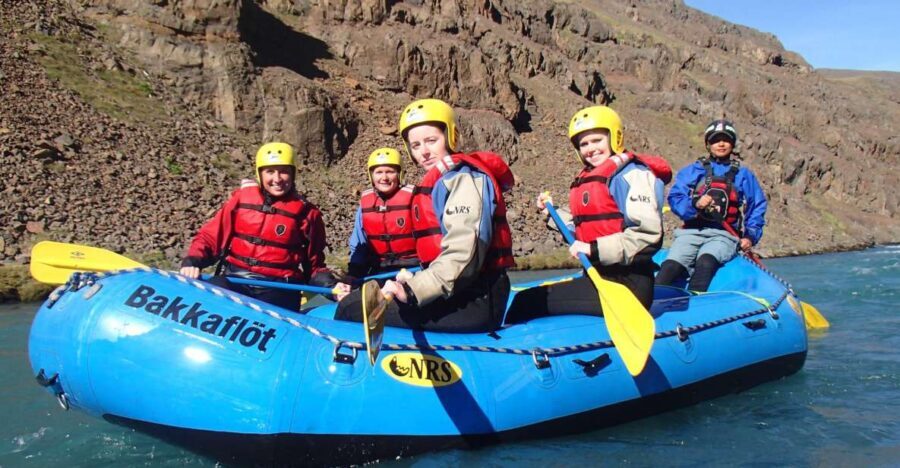 West Glacial River Family Rafting - Getting dressed for cold water: gear does the heavy lifting